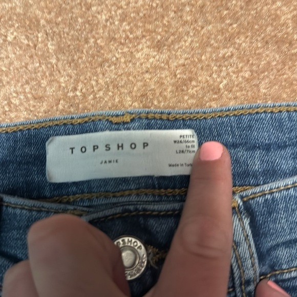 Topshop Jamie Jean size 26 petite - Picture 2 of 5